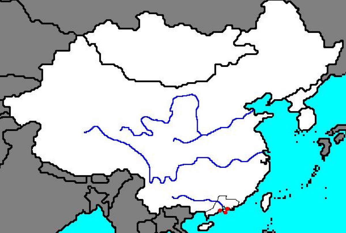 mappa vuota dell'antica Cina