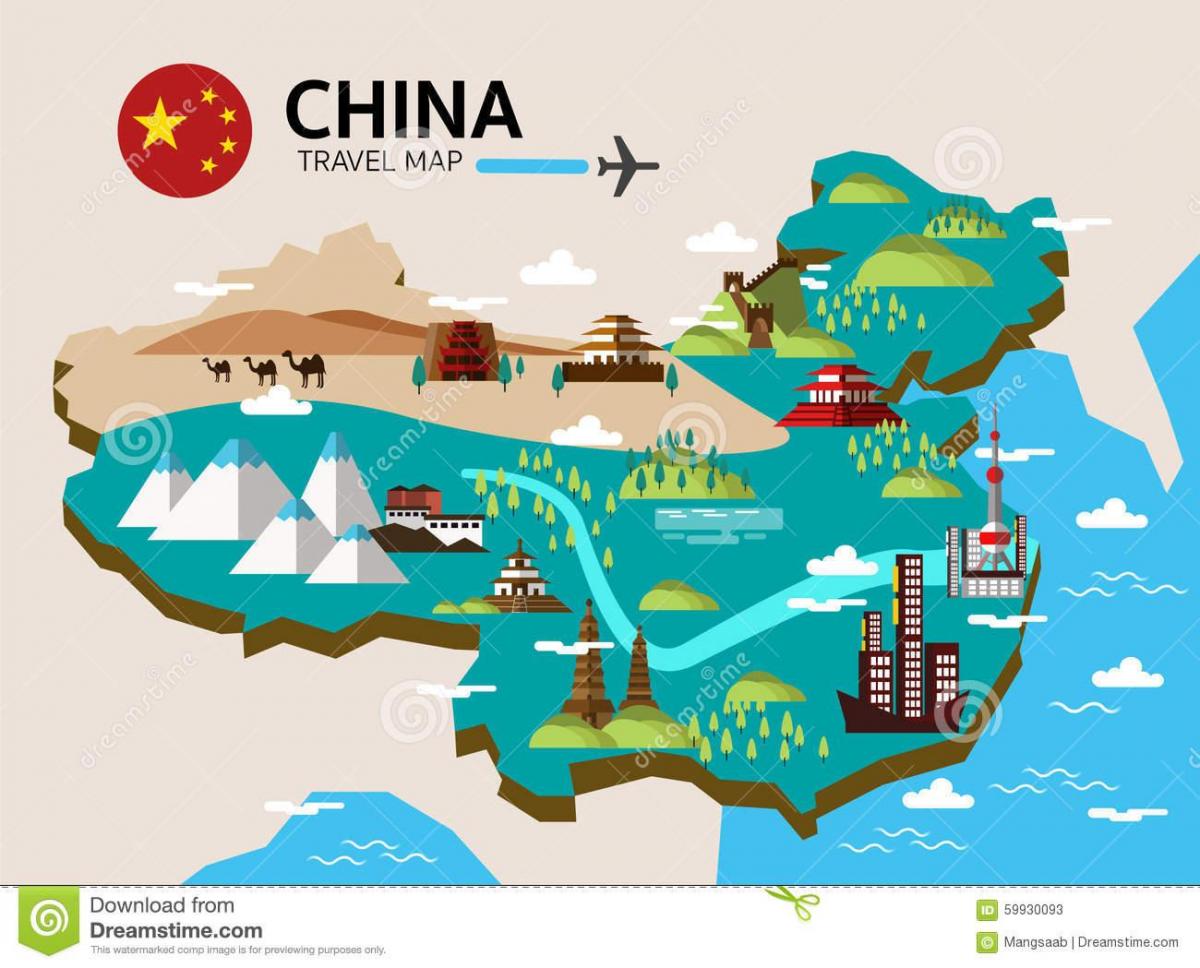 viaggio mappa di Cina