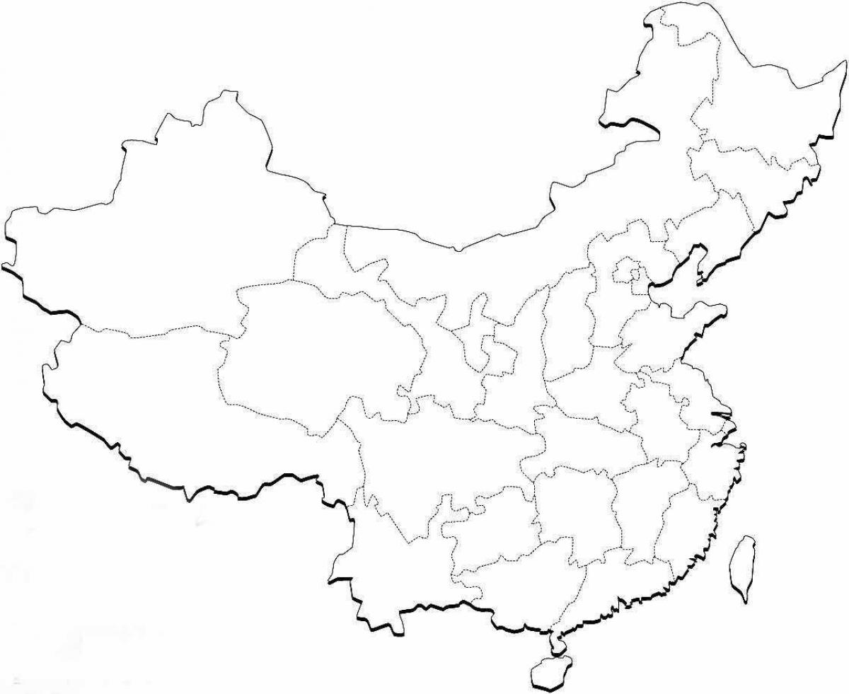 mappa di Cina quiz