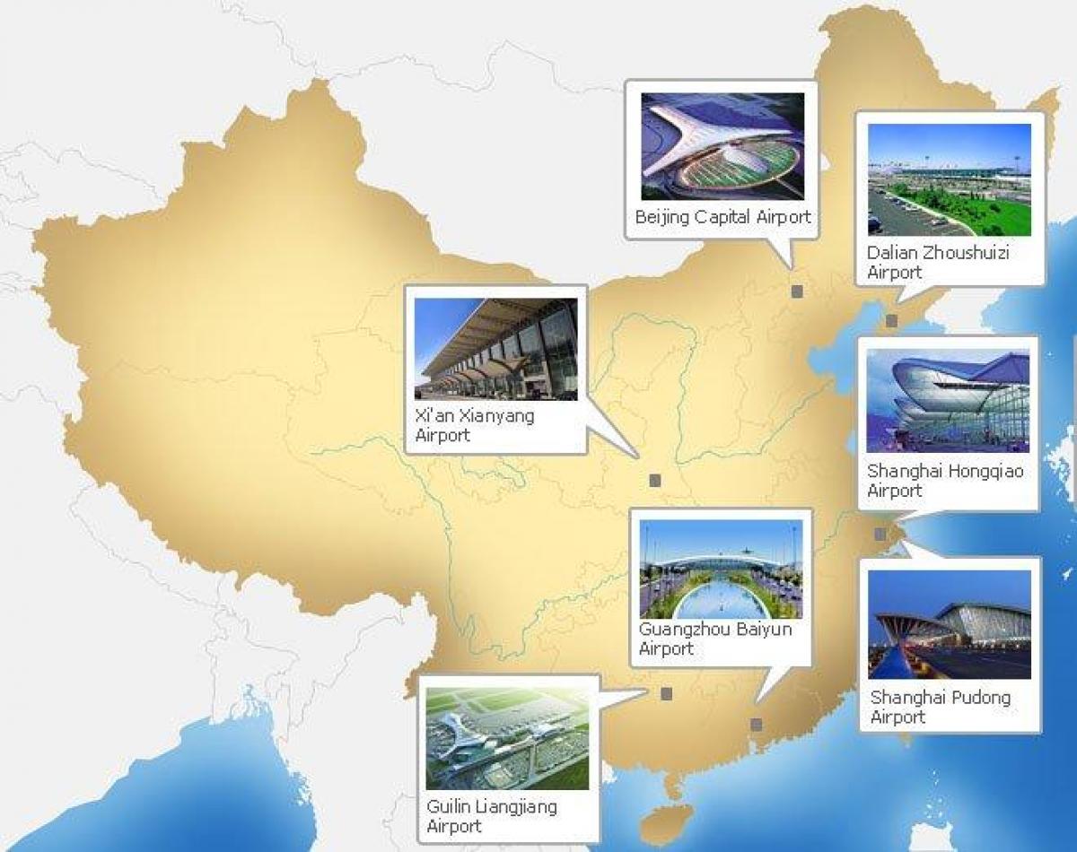 mappa di Cina aeroporti
