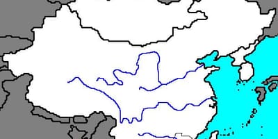 Mappa vuota dell'antica Cina