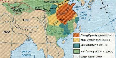 Cina antica geografia mappa