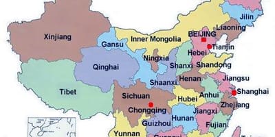 Cina immagini mappa