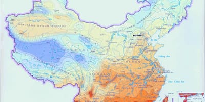 Mappa meteo Cina