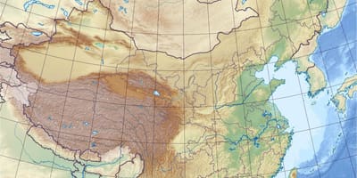 Soccorso mappa di Cina