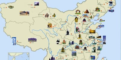 Mappa turistica della Cina