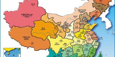 Mappa della Cina province