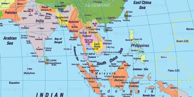 Sud Cina mappa