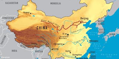 Una mappa di Cina