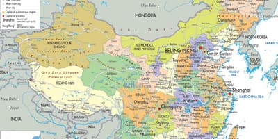 Politico, mappa Cina