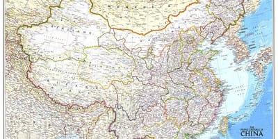 Mappa della repubblica di Cina